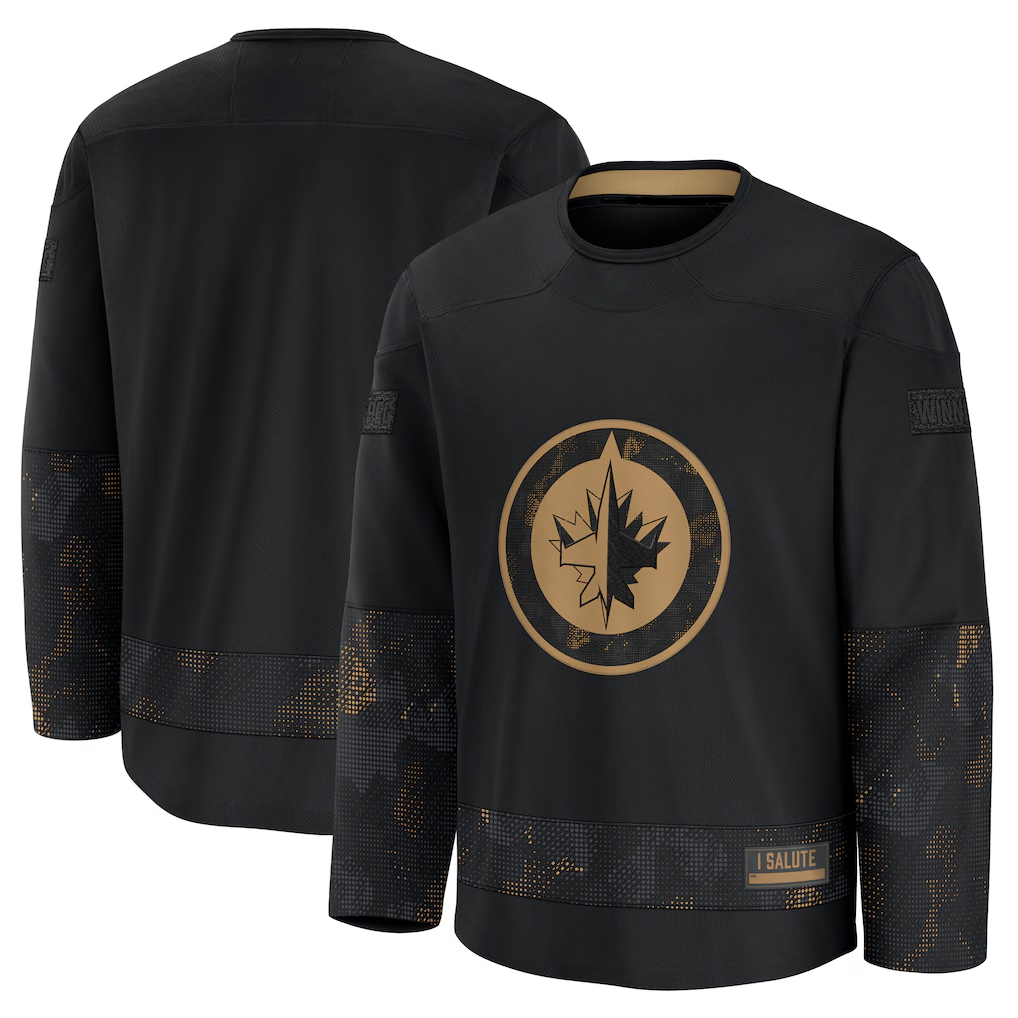 Mdoa W.Jets Black 2024 Military Appreciation Practice Jerseys
