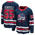 Mdoa W.Jets #55 Mark Scheifele Navy Breakaway Jerseys