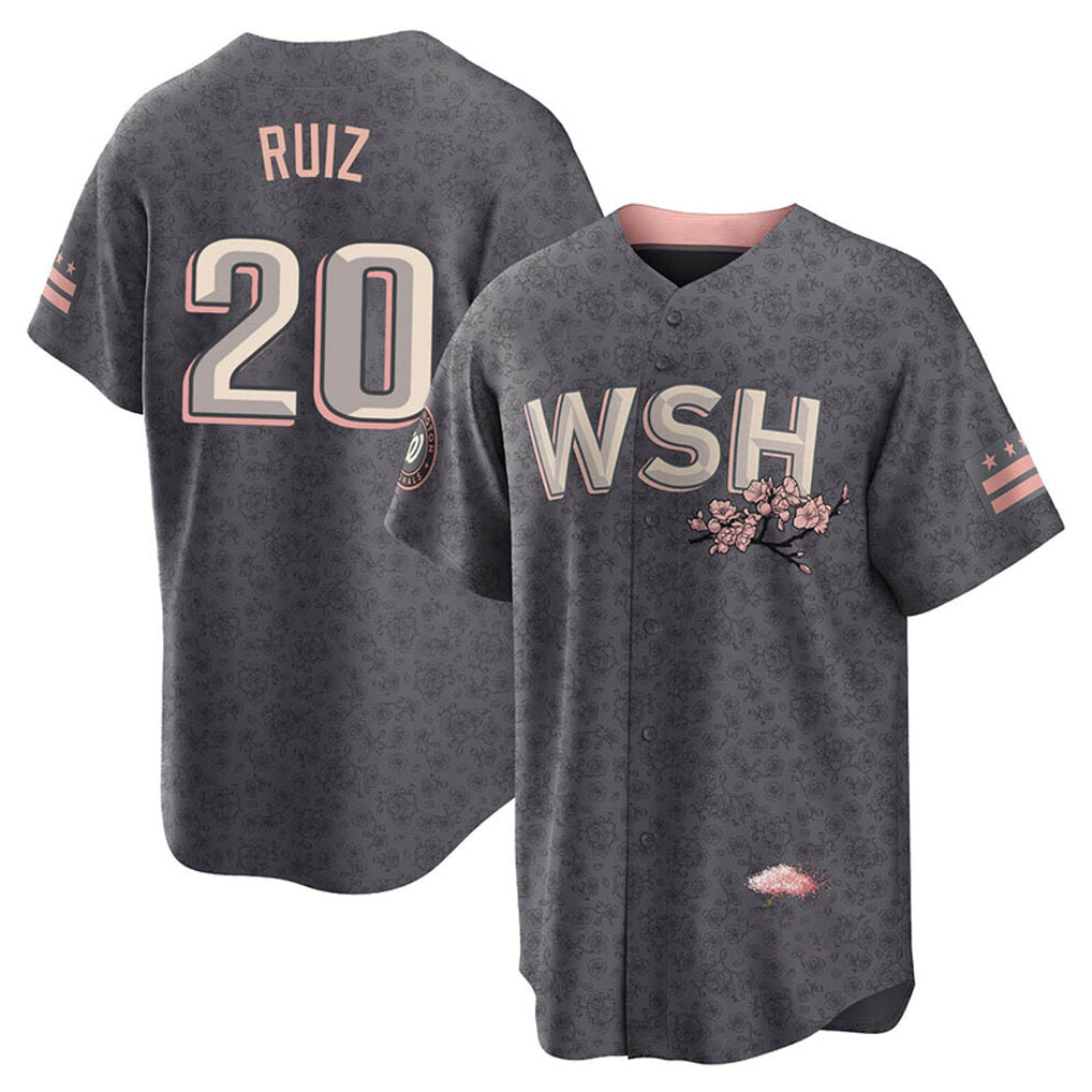 Mdoa W.Nationals #20 Keibert Ruiz Player Gray City Connect Stitched Jerseys