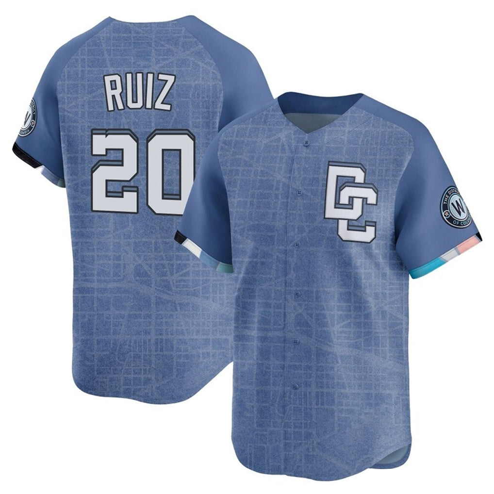 Mdoa W.Nationals #20 Keibert Ruiz Player Light Blue Limited City Connect Stitched Jerseys