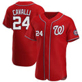 Mdoa W.Nationals #24 Cade Cavalli Player Red Alternate Elite Stitched Jerseys