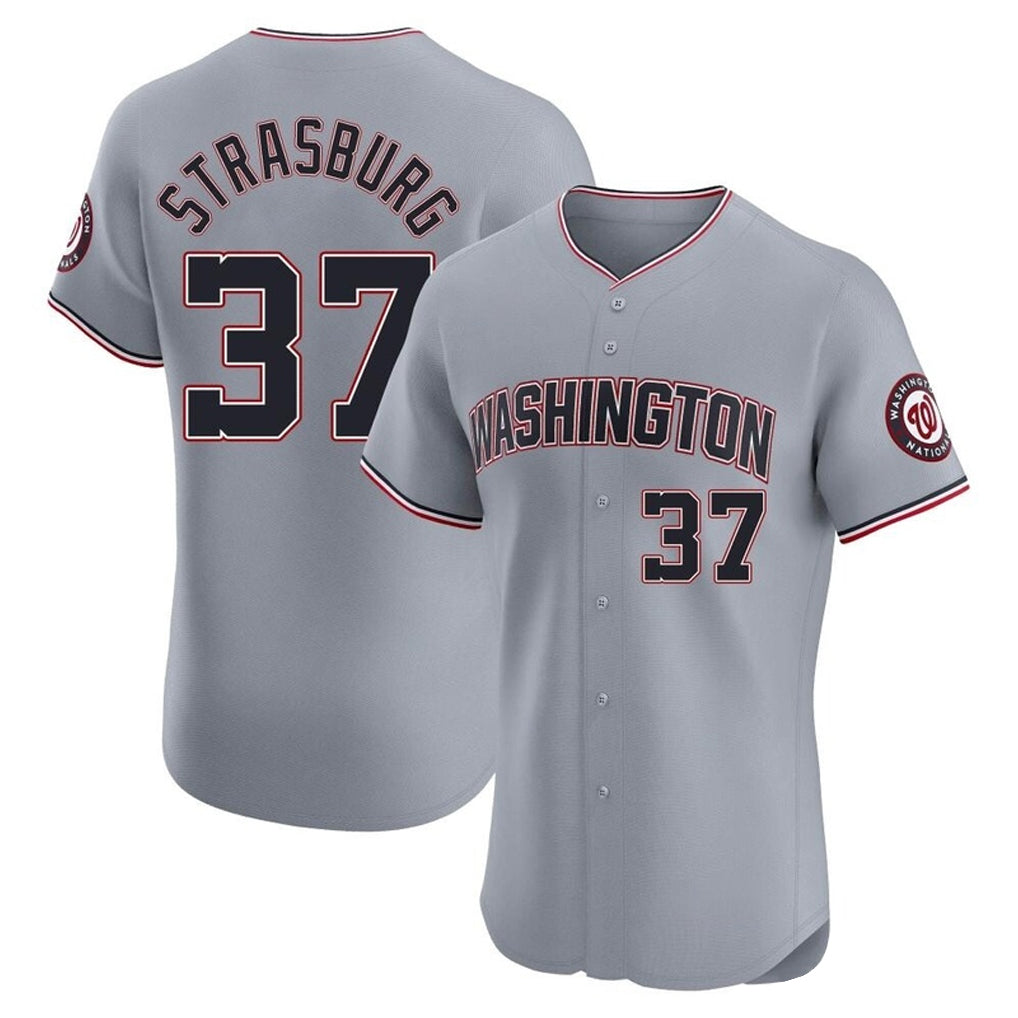 Mdoa W.Nationals #37 Stephen Strasburg Player Gray City Connect Elite Alternate Stitched Jerseys