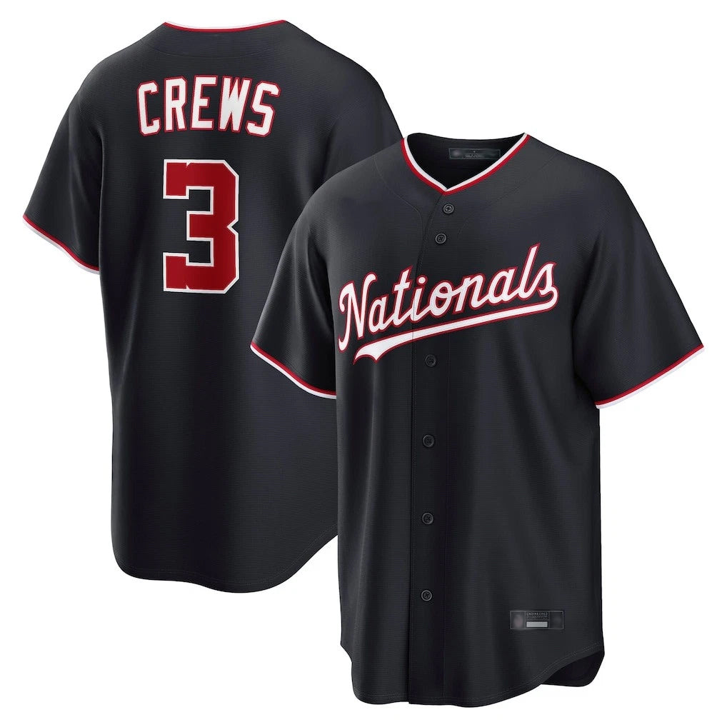 Mdoa W.Nationals #3 Dylan Crews Player Navy Game Stitched Jerseys