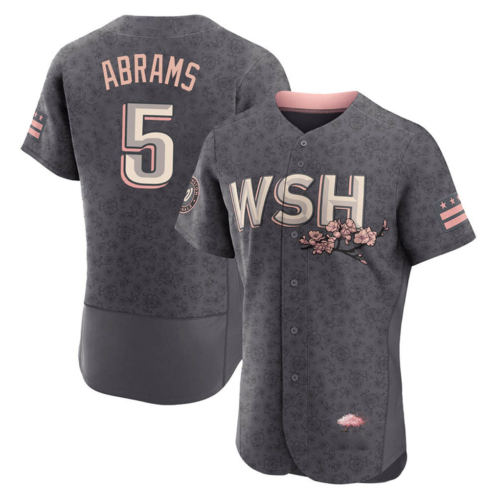 Mdoa W.Nationals #5 CJ Abrams Player Gray City Connect Stitched Jerseys