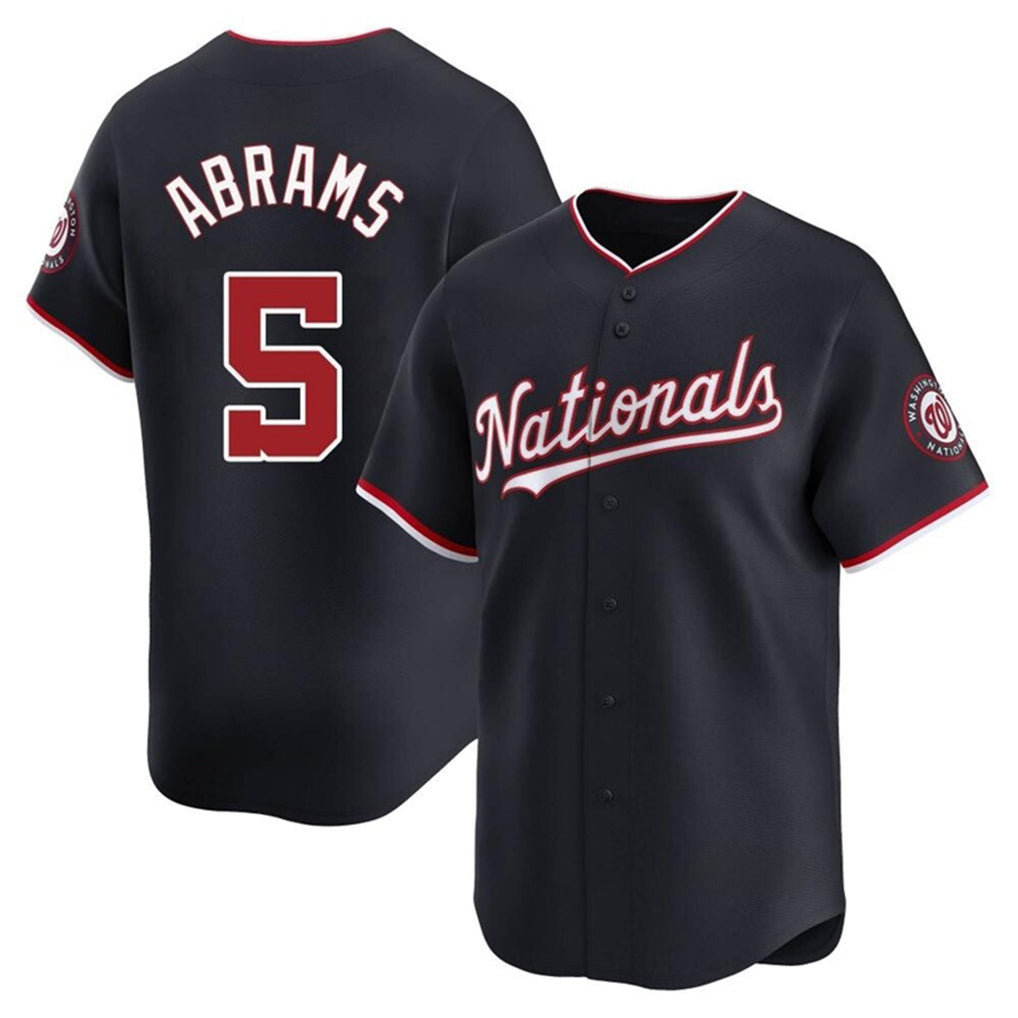 Mdoa W.Nationals #5 CJ Abrams Player Navy Blue Replica Stitched Jerseys