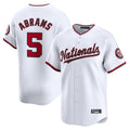 Mdoa W.Nationals #5 CJ Abrams Player White Home Limited Stitched Jerseys