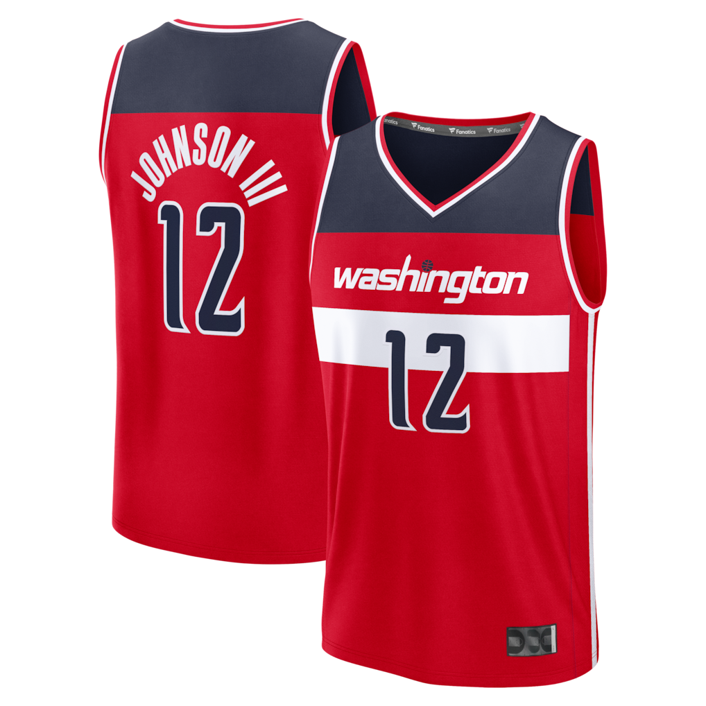 Mdoa W.Wizards #12 Tre Johnson III Red Fast Break Replica Jerseys - Icon Edition