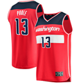 Mdoa W.Wizards #13 Jordan Poole Red Fast Break Player Jerseys - Icon Edition