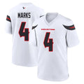 H.Texans #4 Woody Marks Player White Home Game Mdoa Stitched Jerseys