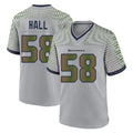 S.Seahawks #58 Derick Hall Player Gray Rivalries Collection Home Game Mdoa Stitched Jerseys
