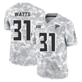 A.Falcons #31 Xavier Watts Player Camo Salute to Service Limited Mdoa Stitched Jerseys