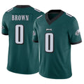 P.Eagles #0 Hollywood Brown Player Team Color Green Limited Vapor F.U.S.E. Home Game Mdoa Stitched Jerseys