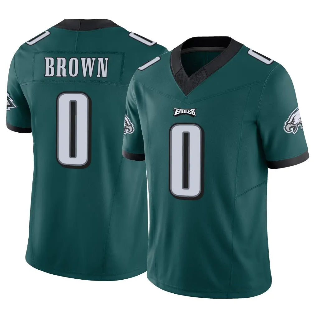 P.Eagles #0 Hollywood Brown Player Team Color Green Limited Vapor F.U.S.E. Home Game Mdoa Stitched Jerseys