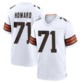 C.Browns #71 Tytus Howard Player White Home Game Mdoa Stitched Jerseys