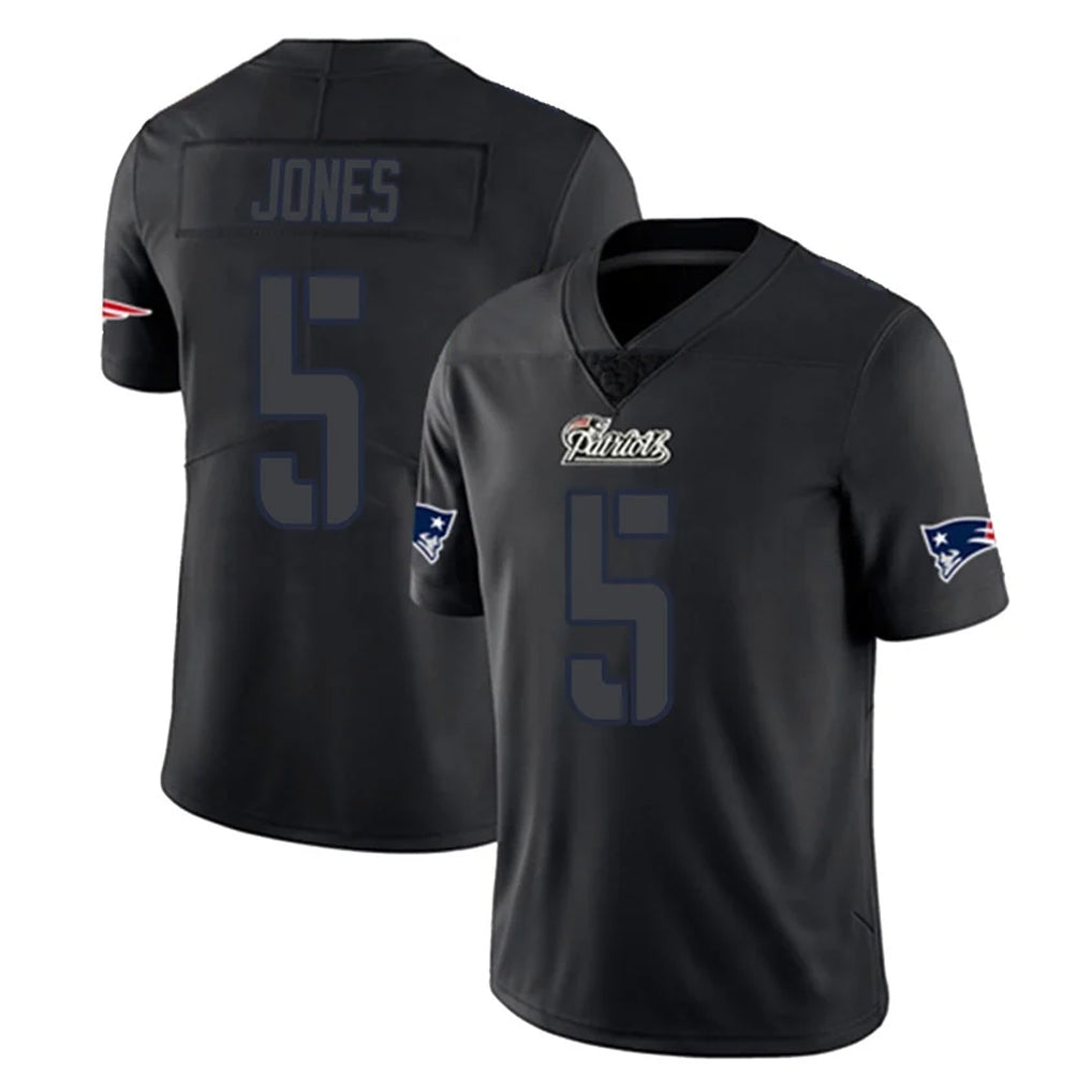 NE.Patriots #5 Dre'Mont Jones Player Black Impact LImited Home Game Mdoa Stitched Jerseys