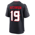 Mdoa H.Texans #19 Xavier Hutchinson Navy Team Game Jersey
