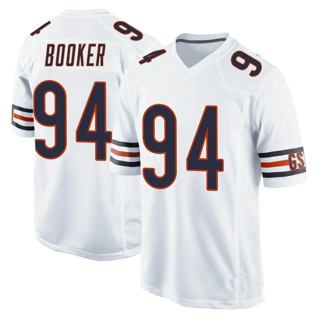 C.Bears #94 Austin Booker Player White Home Game Mdoa Stitched Jerseys