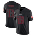 SF.49ers #18 Eddy Pineiro Player Black Impact Limited Home Game Mdoa Stitched Jerseys