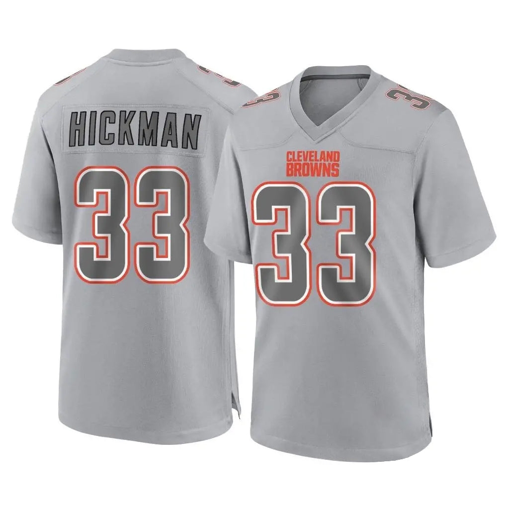 C.Browns #33 Ronnie Hickman Player Gray Atmosphere Fashion Game Mdoa Stitched Jerseys