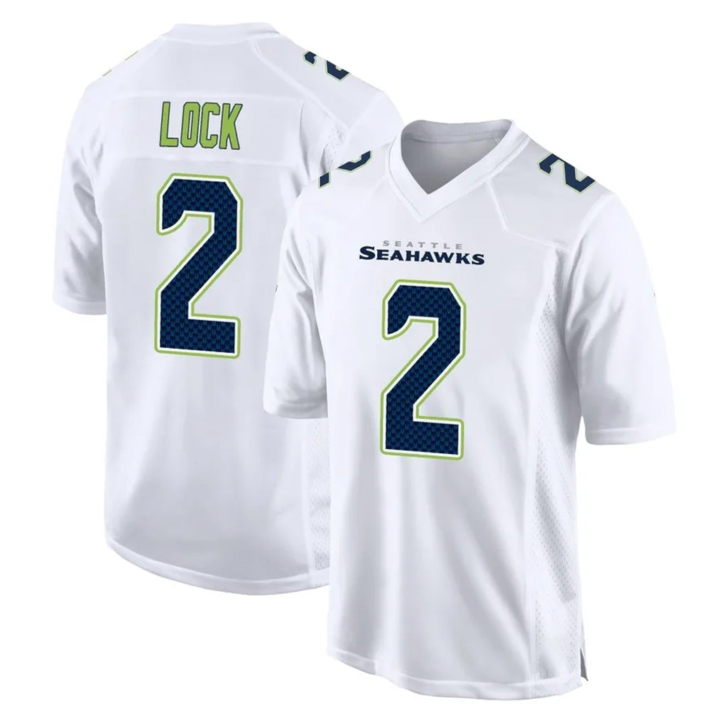 S.Seahawks #2 Drew Lock Player White Tundra Fashion Home Game Mdoa Stitched Jerseys