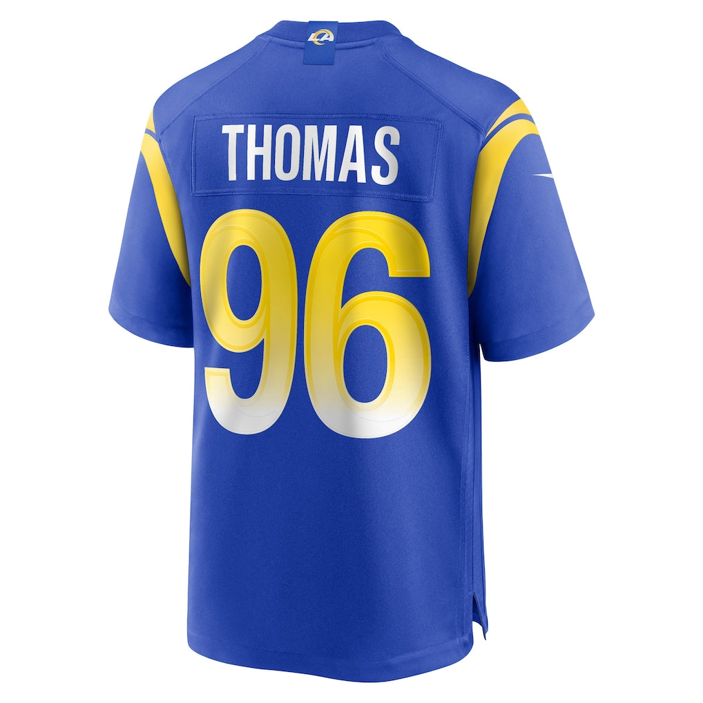 Mdoa LA.Rams #96 Keir Thomas Royal Game Player Jersey