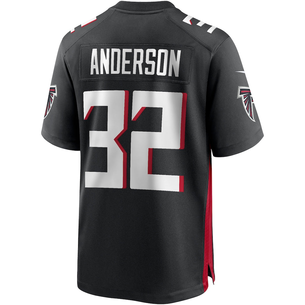 Mdoa A.Falcons #32 Jamal Anderson Black Game Retired Player Jersey