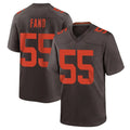 C.Browns #55 Spencer Fano Player Brown Alternate Home Game Mdoa Stitched Jerseys