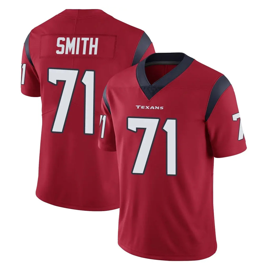 H.Texans #71 Braden Smith Player Red Limited Vapor Untouchable Home Game Mdoa Stitched Jerseys