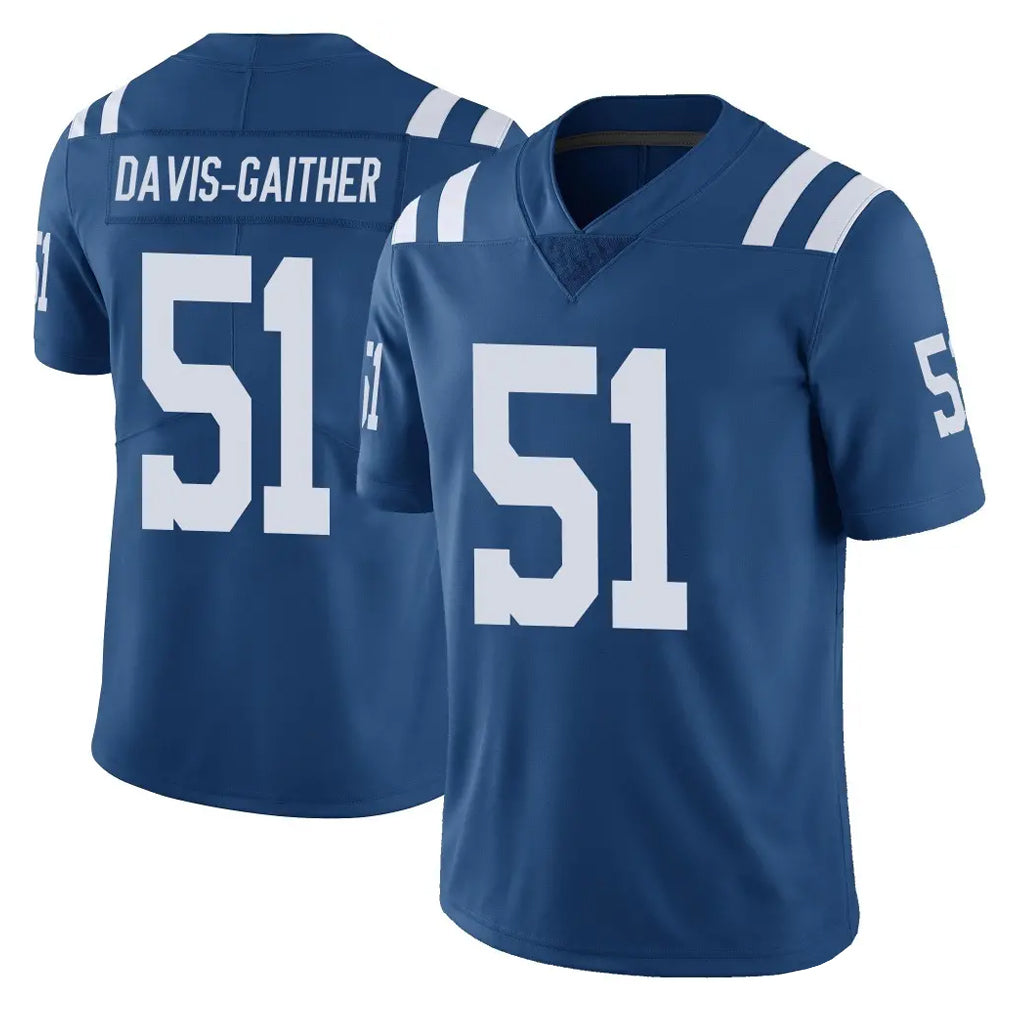 IN.Colts #51 Akeem Davis-Gaither Player Royal Limited Vapor Untouchable Home Game Mdoa Stitched Jerseys