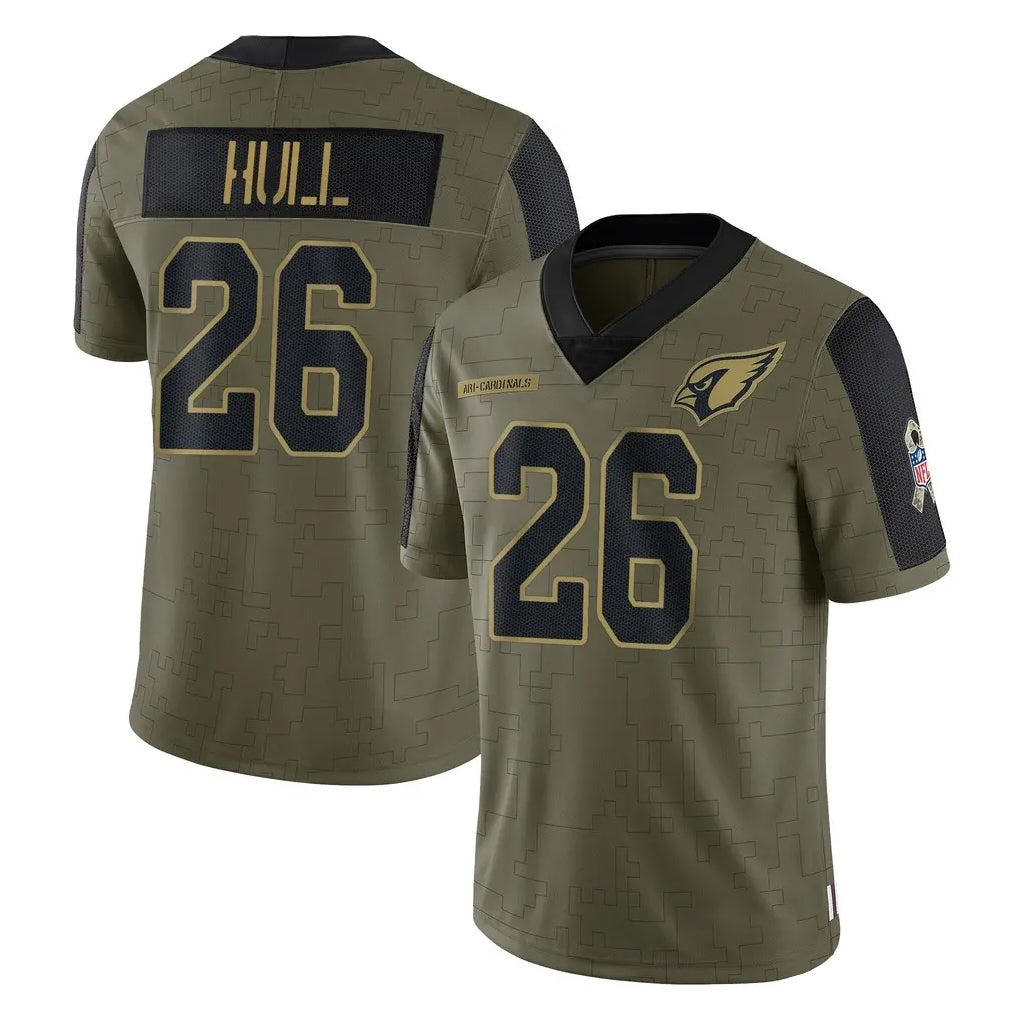 A.Cardinals #26 Evan Hull Player Olive Salute To Service Limited Game Mdoa Stitched Jerseys