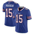 B.Bills #15 Greg Rousseau Player Royal Vapor Untouchable Limited Mdoa Stitched Jerseys