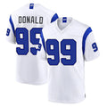 LA.Rams #99 Aaron Donald Player White Fearsome Home Game Mdoa Stitched Jerseys