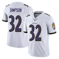 B.Ravens #32 Trenton Simpson Player White Vapor F.U.S.E. Limited Mdoa Stitched Jerseys