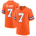 D.Broncos #7 John Elway Player Orange Throwback Game Mdoa Stitched Jerseys
