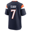 D.Broncos #7 John Elway Player Navy Home Game Mdoa Stitched Jerseys