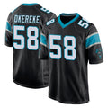 C.Panthers #58 Bobby Okereke Player Black Home Game Mdoa Stitched Jerseys