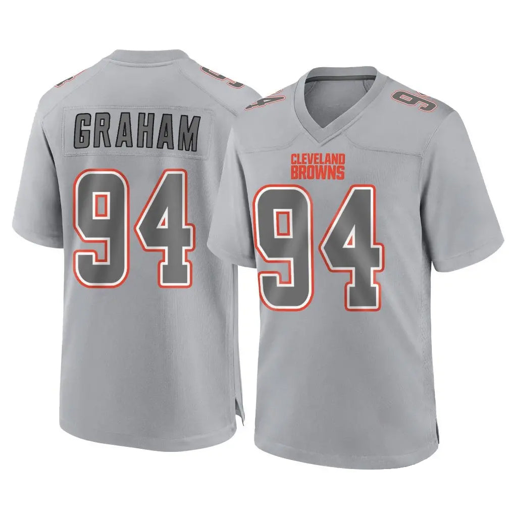 C.Browns #94 Mason Graham Player Gray Atmosphere Fashion Game Mdoa Stitched Jerseys