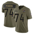 D.Broncos #74 Ben Powers Player Olive 2025 Salute To Service Limited Home Game Mdoa Stitched Jerseys