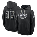 NY.Jets #16 Kenyon Sadiq Player 2026 Black Logo Pullover Hoodies Limited Game Mdoa Stitched Jerseys