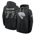 J.Jaguars #77 Anton Harrison Player 2026 Black Logo Pullover Hoodies Limited Game Mdoa Stitched Jerseys