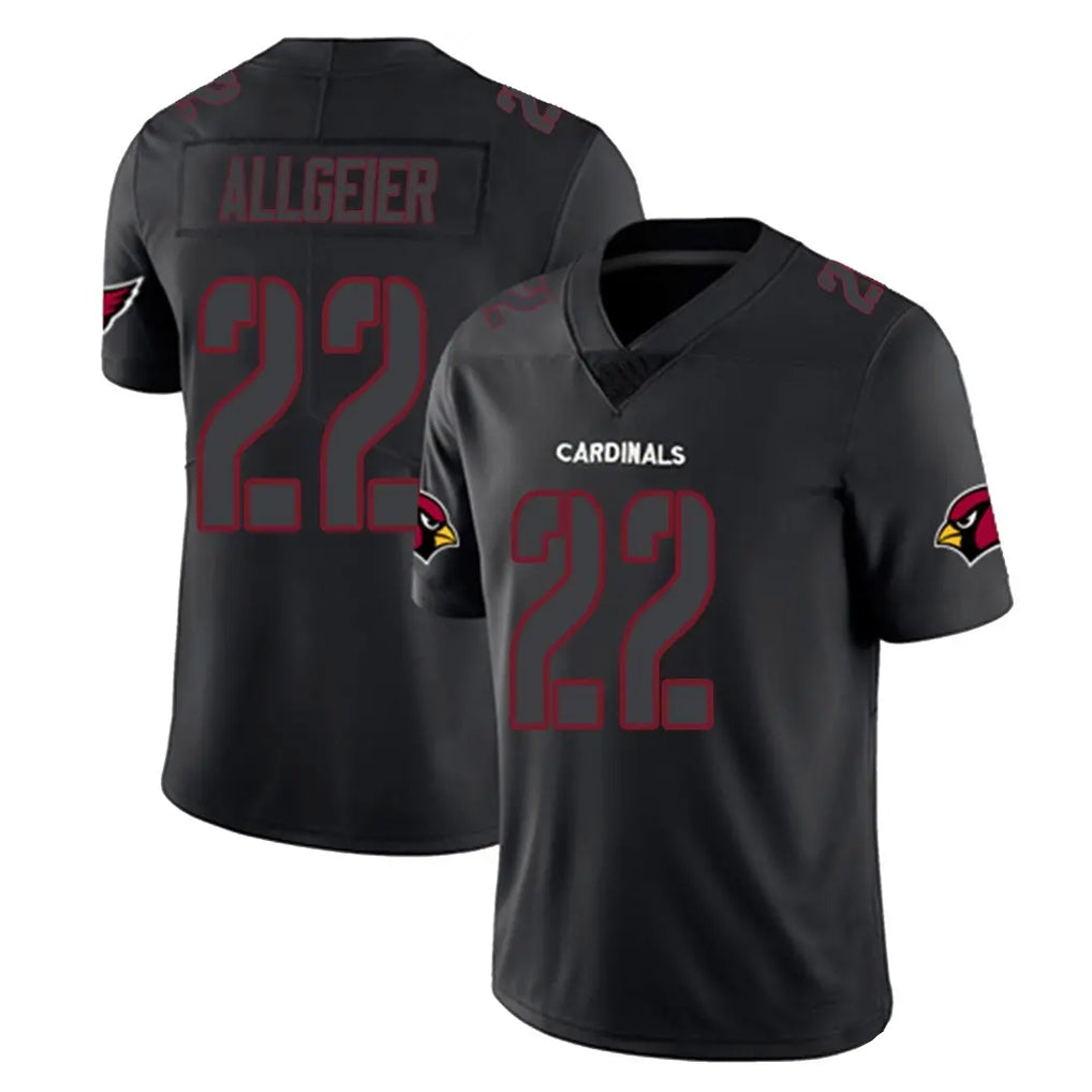 A.Cardinals #22 Tyler Allgeier Player Black Impact Limited Home Game Mdoa Stitched Jerseys