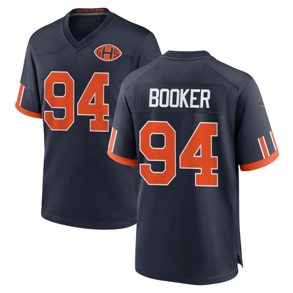 C.Bears #94 Austin Booker Player Navy 2026 Rivalries Collection Home Game Mdoa Stitched Jerseys
