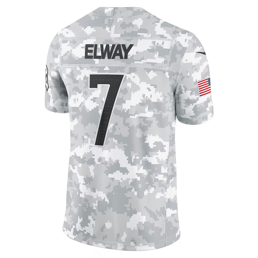 D.Broncos #7 John Elway Player Arctic Camo Salute to Service Limited Mdoa Stitched Jerseys