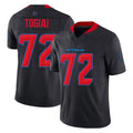 H.Texans #72 Tommy Togiai Player Navy Limited 2nd Alternate Vapor F.U.S.E. Home Game Mdoa Stitched Jerseys