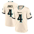 J.Jaguars #4 Jarrian Jones Player Natural 2026 Rivalries Collection Game Mdoa Stitched Jerseys