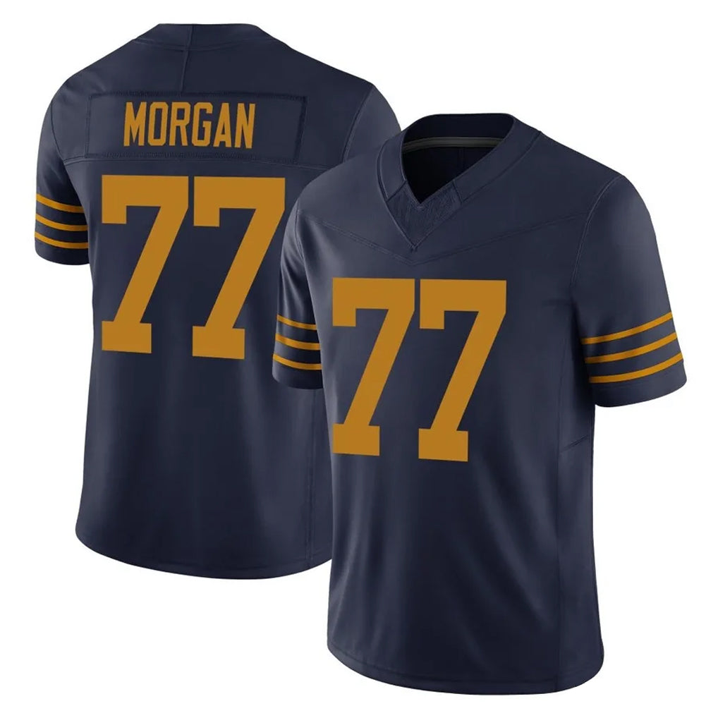 GB.Packers #77 Jordan Morgan Player Navy The 1923 Classic Vapor F.U.S.E. Home Game Mdoa Stitched Jerseys