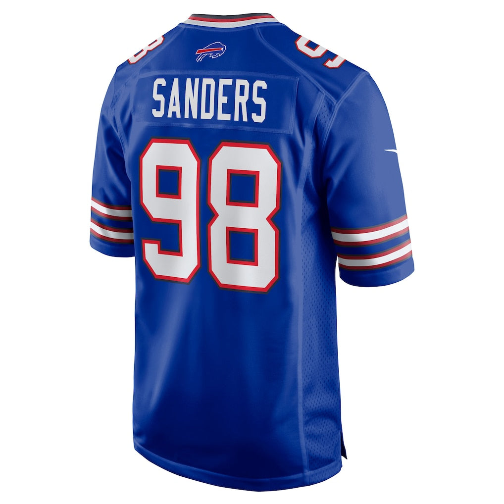Mdoa B.Bills #98 T.J. Sanders Royal Team Game Jersey