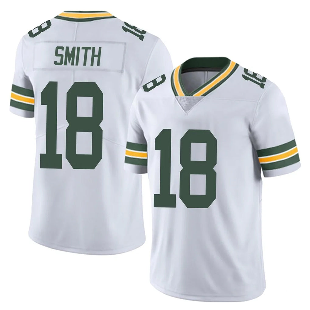 GB.Packers #18 Jonnu Smith Player White Vapor Untouchable Limited Home Game Mdoa Stitched Jerseys