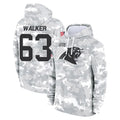C.Panthers #63 Rasheed Walker Player Arctic Camo Salute to Service Pullover Hoodies Limited Game Mdoa Stitched Jerseys