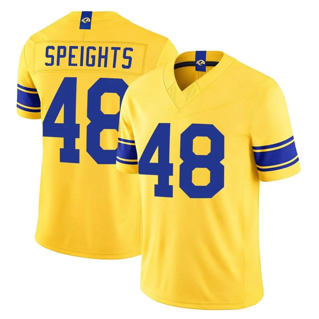 LA.Rams #48 Omar Speights Player Gold Limited Classic Sol Vapor F.U.S.E.Home Game Mdoa Stitched Jerseys